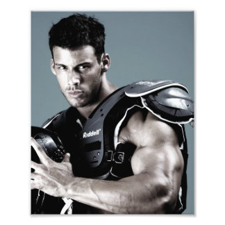 Justin Woltering Football Pose Photo - 8 x10 Print