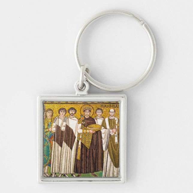 Justinian the Great Roman emperor Key Ring (Front)