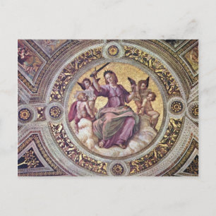Justitia Tondo By Raffael (Best Quality) Postcard