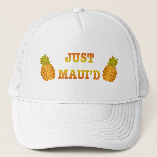 JustMauidPineapple Trucker Hat (Front)