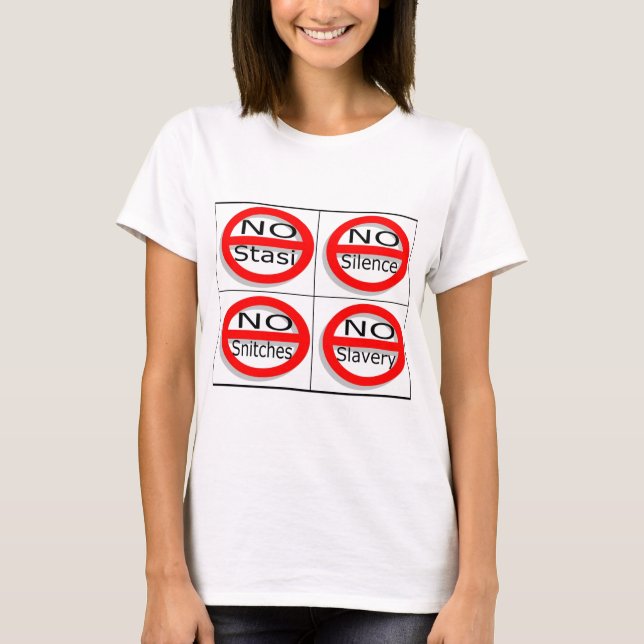 Justsayno T-Shirt (Front)