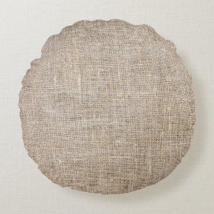 Jute Textile Round Cushion