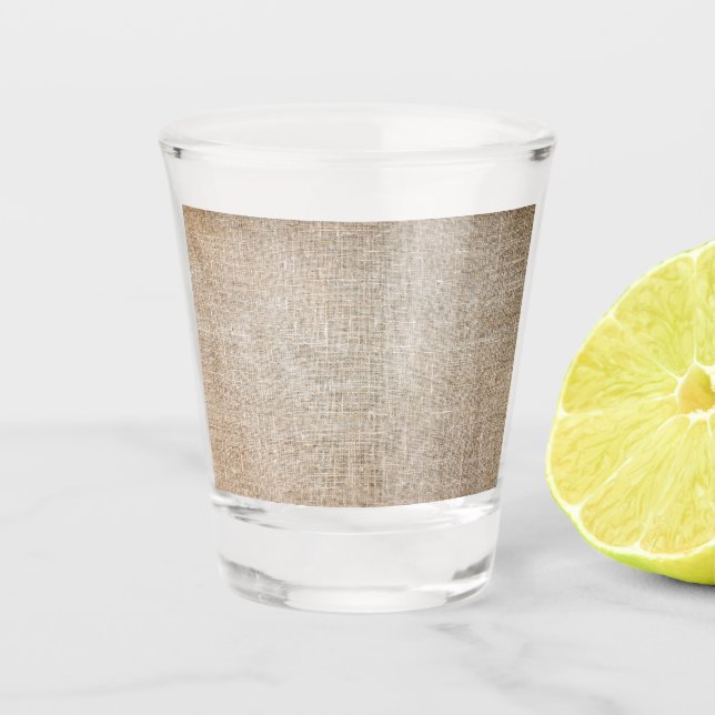 Jute Textile Shot Glass (Front)
