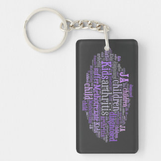Juvenile Arthritis Awareness Keychain JIA JRA