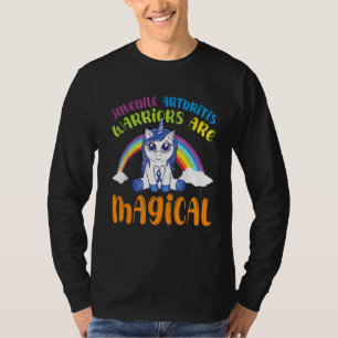 Juvenile Arthritis Awareness Magical Unicorn Blue  T-Shirt