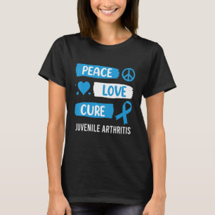Juvenile Arthritis Awareness Rheumatoid Blue Ribbo T-Shirt