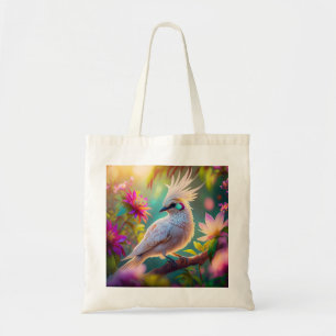 Juvenile Crested Blush Feather Dove Fantasy Bird Tote Bag