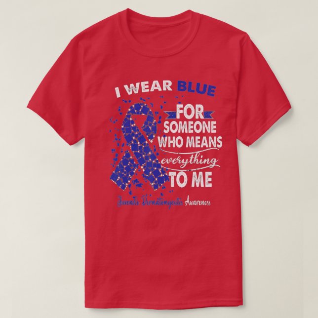 Juvenile Dermatomyositis Awareness Warrior Support T-Shirt (Design Front)