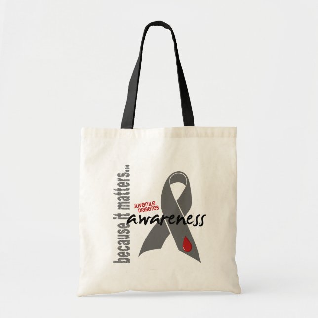 Juvenile Diabetes Awareness Tote Bag (Front)