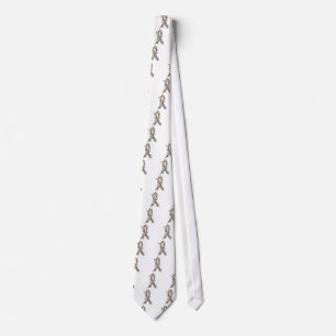 Juvenile Diabetes Christmas Lights Ribbon Tie