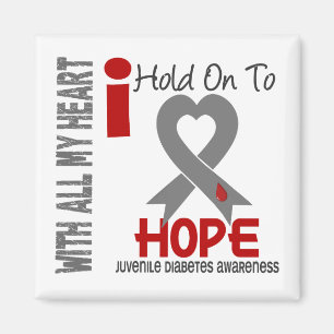 Juvenile Diabetes I Hold On To Hope Magnet