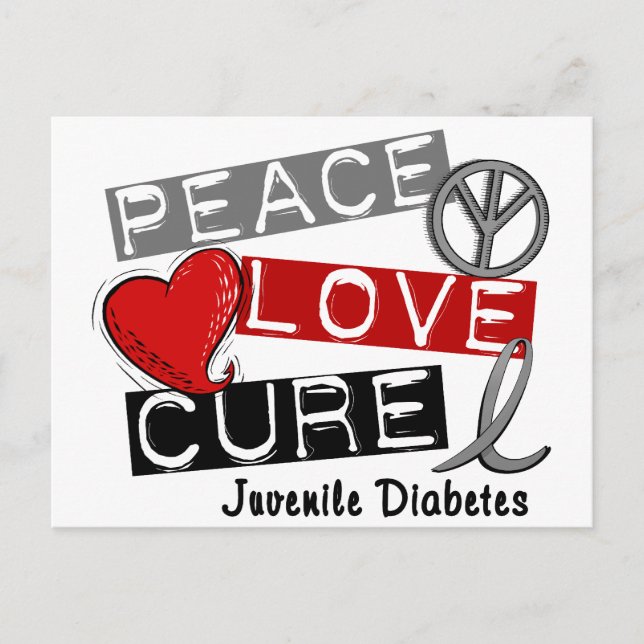 JUVENILE DIABETES POSTCARD (Front)