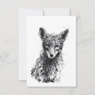 Juvenile Fox Invitation