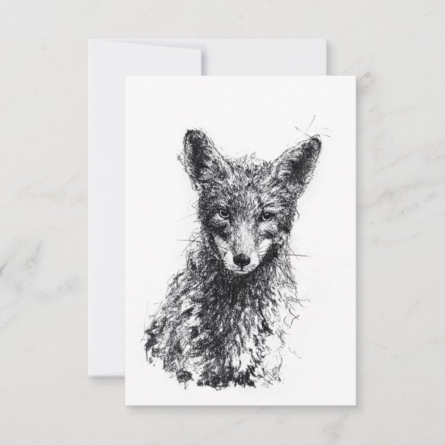 Juvenile Fox Invitation (Front)