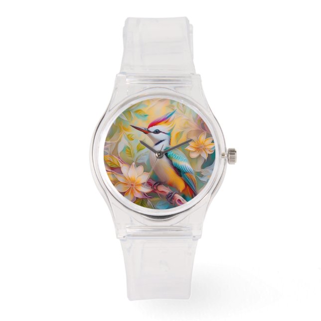 Juvenile Rainbow Woodpecker Fantasy Bird Watch (Front)