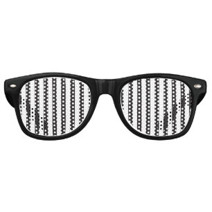 Juventus Torino stripes football club Italy black Retro Sunglasses