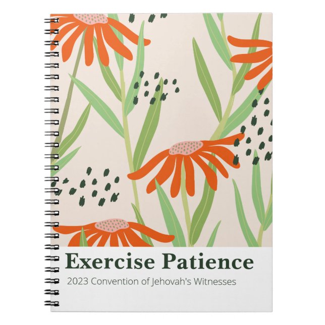 JW 2023 Regional convention Exercise Patience  Notebook (Front)