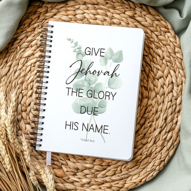 JW 2025 Year Text Notebook with Eucalyptus Leaves (Creator Uploaded)