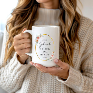 JW 2025 Year Text with Roses Mug