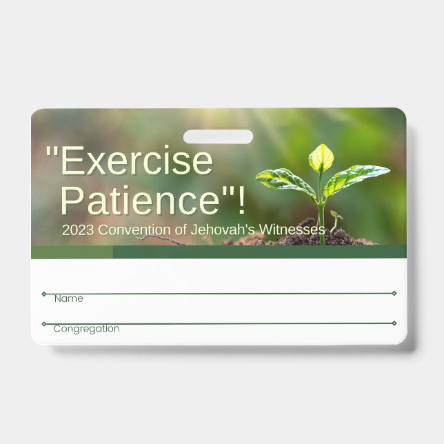 JW Badge | 2023 Regional Conv English & Spanish ID Badge (Front)