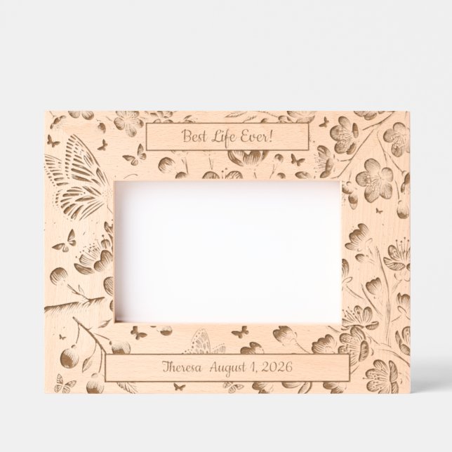 JW Baptism Gift-Keepsake Personalized! Etched Frames (Front)