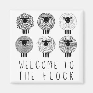 JW Baptism Gift Personalized Welcome to the Flock Magnet