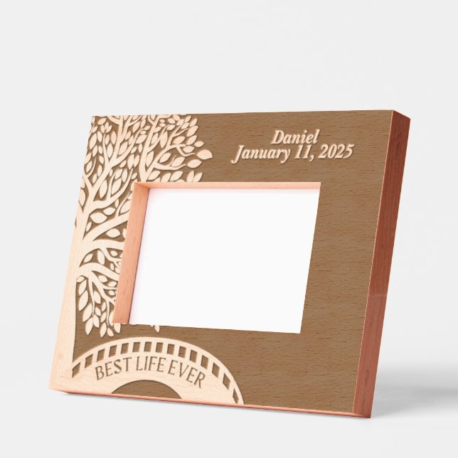 JW Baptism Personalised Keepsake Gift Etched Frames (Left)