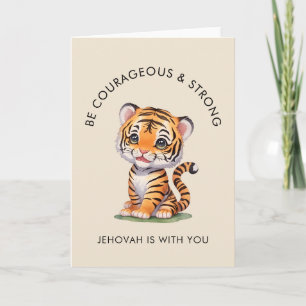 JW Card Be Courageous & Strong JW Greeting Card