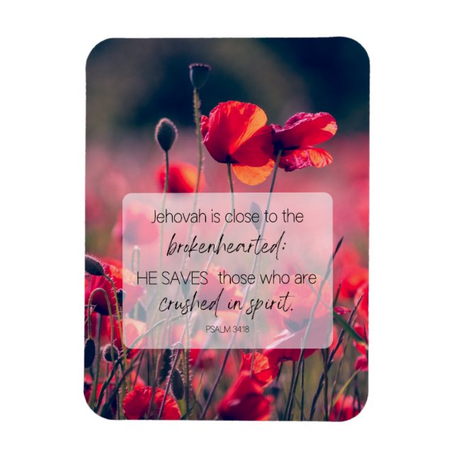 JW Encouraging Magnet Psalm 34:18 (Vertical)