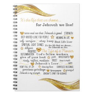 JW Life of a Pioneer Notebook for Sisters