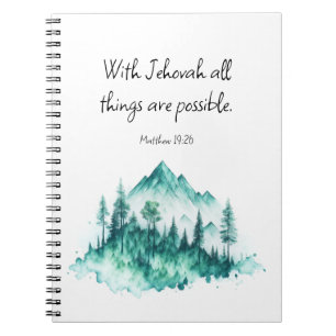 JW Notebook, Matthew 19:26 JW Notebook