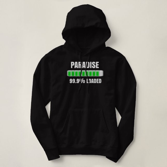JW Org Jehovah's Witnesses Gift Paradise Loading Hoodie (Design Front)