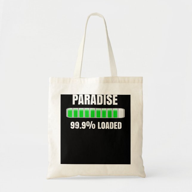 JW Org Jehovah's Witnesses Gift Paradise Loading Tote Bag (Front)