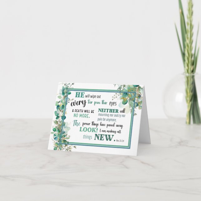 JW Sympathy Card for Jehovah's Witnesses (Front)