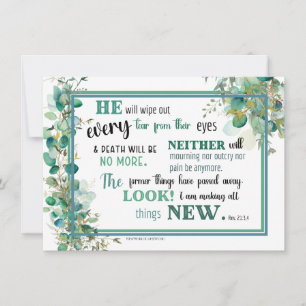 JW Sympathy Card - Revelation 21:3,4