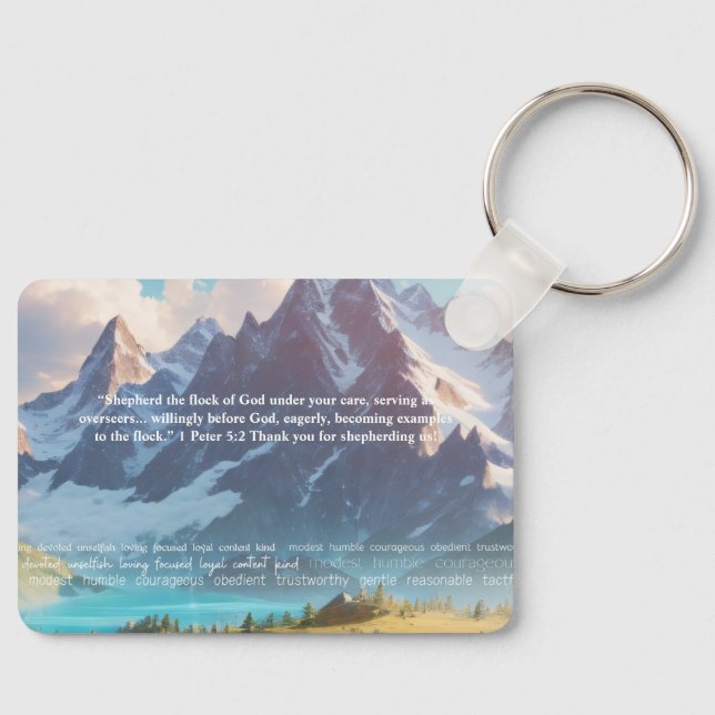 JW Thank You for Shepherding Us Elders Key Ring (Front)