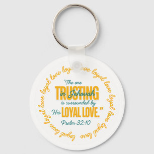 JW The One Trusting In Jehovah Ps. 32:10 Key Ring