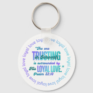 JW "The one Trusting in Jehovah" Ps. 32:10 Key Ring