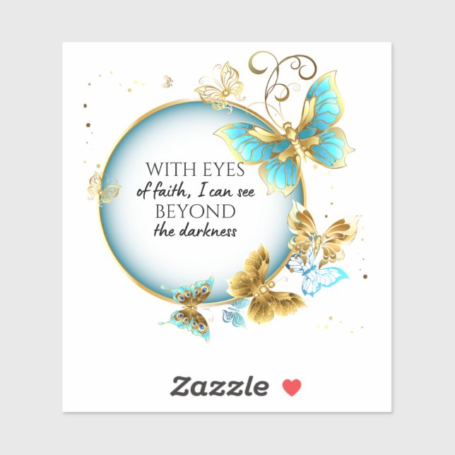 JW With Eyes of Faith Vinyl Sticker (Sheet)