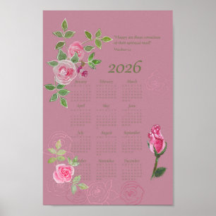 JW year text calendar customizable Poster