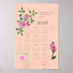 JW year text Matthew calendar customisable Poster