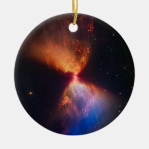 JWST Hourglass Protostar Formation Ceramic Tree Decoration
