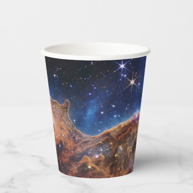 JWST James Webb Space Telescope Cosmic Cliffs Paper Cups (Front)