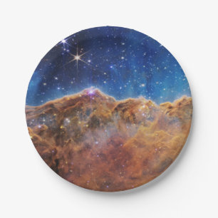 JWST James Webb Space Telescope Cosmic Cliffs Paper Plate