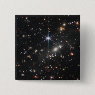JWST James Webb Space Telescope First Images 15 Cm Square Badge