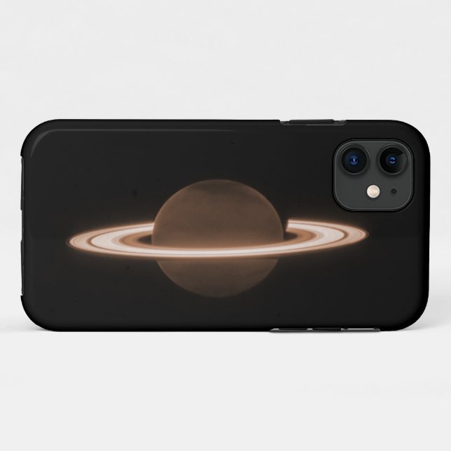 JWST James Webb Space Telescope Saturn Infrared Case-Mate iPhone Case (Back (Horizontal))