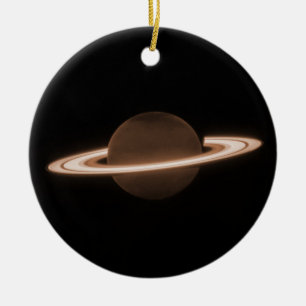 JWST James Webb Space Telescope Saturn Infrared Ceramic Tree Decoration