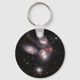 JWST James Webb Space Telescope Stephan’s Quintet Key Ring