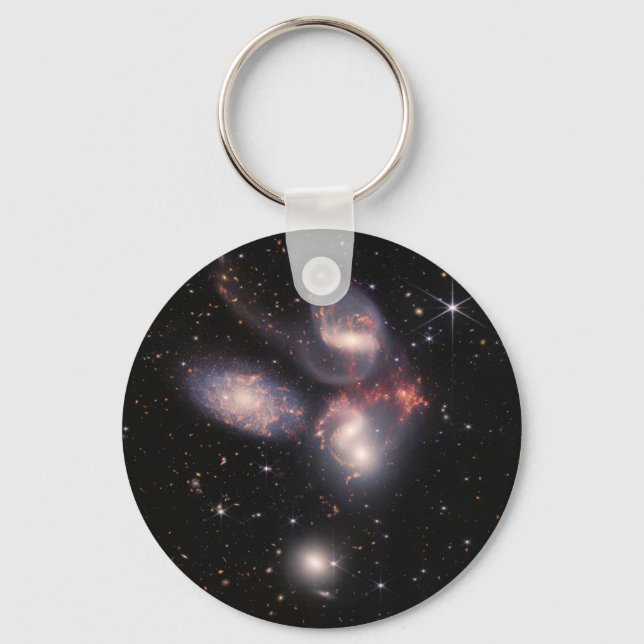 JWST James Webb Space Telescope Stephan’s Quintet Key Ring (Front)
