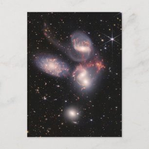 JWST James Webb Space Telescope Stephan’s Quintet Postcard